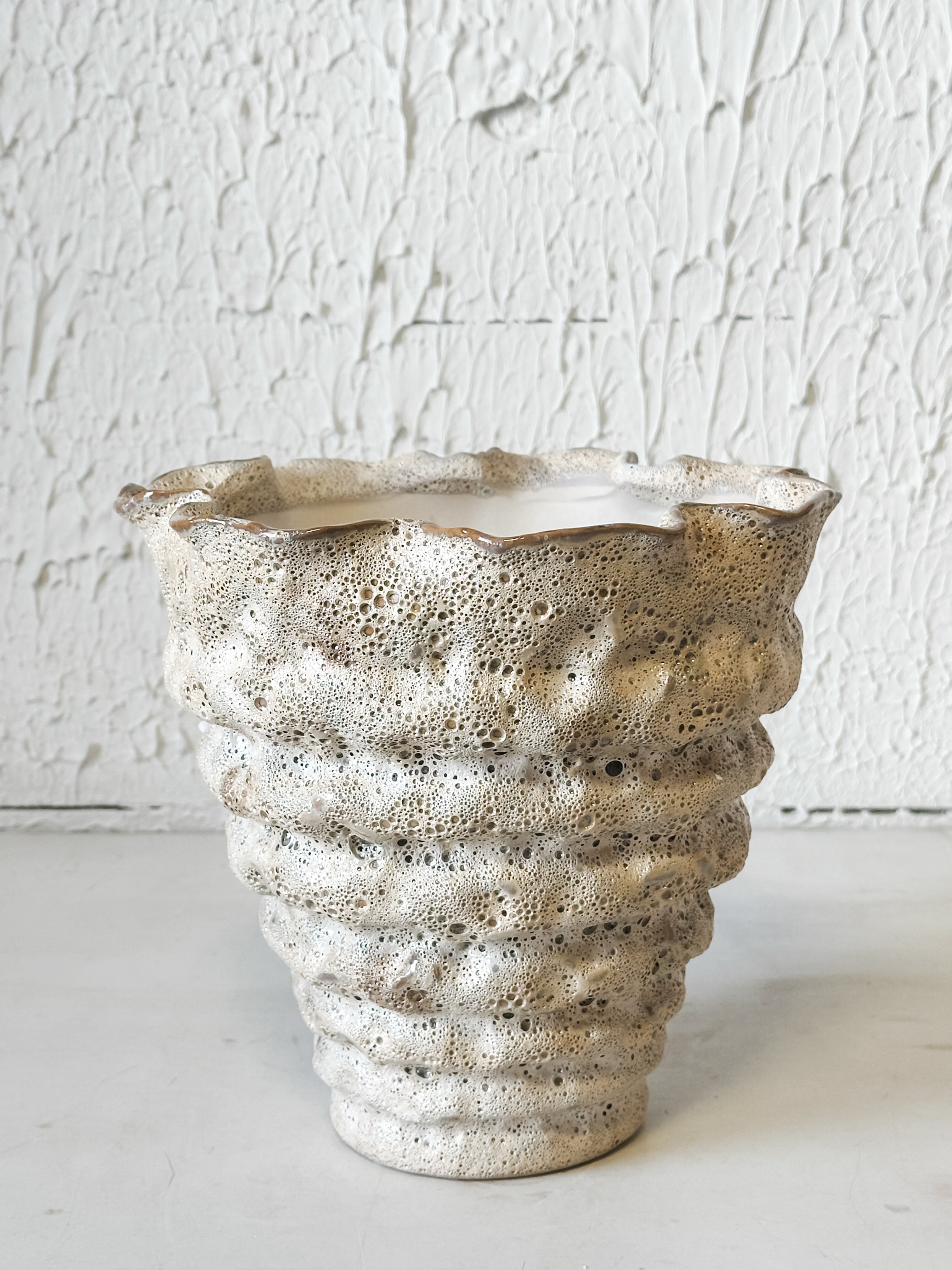Organic Stoneware Vase at the Rustic Barn in Killingworth, CT