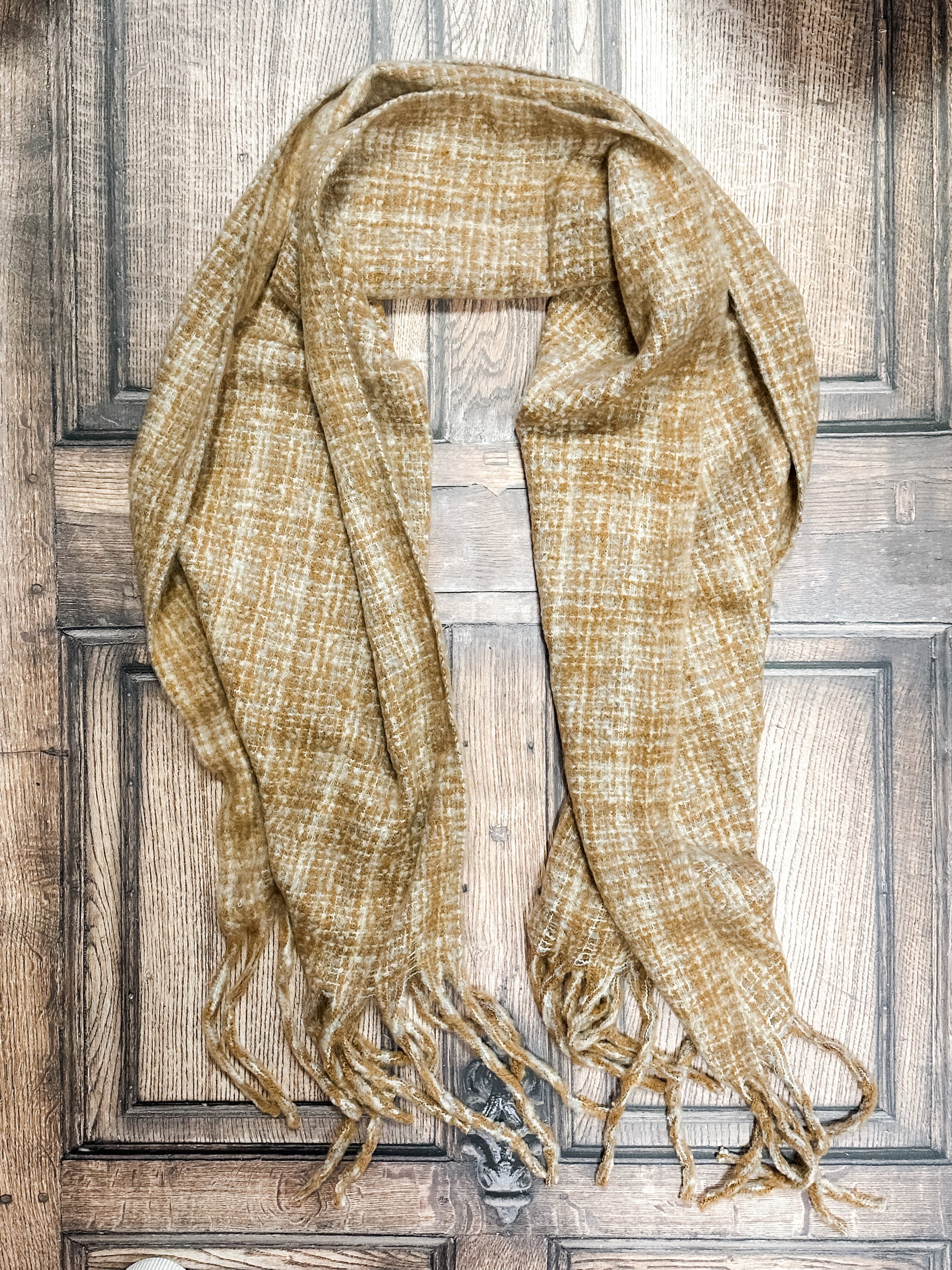 oversized soft tweed oblong scarf at The Rustic Barn in Killingworth CT