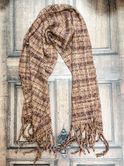 oversized soft tweed oblong scarf at The Rustic Barn in Killingworth CT