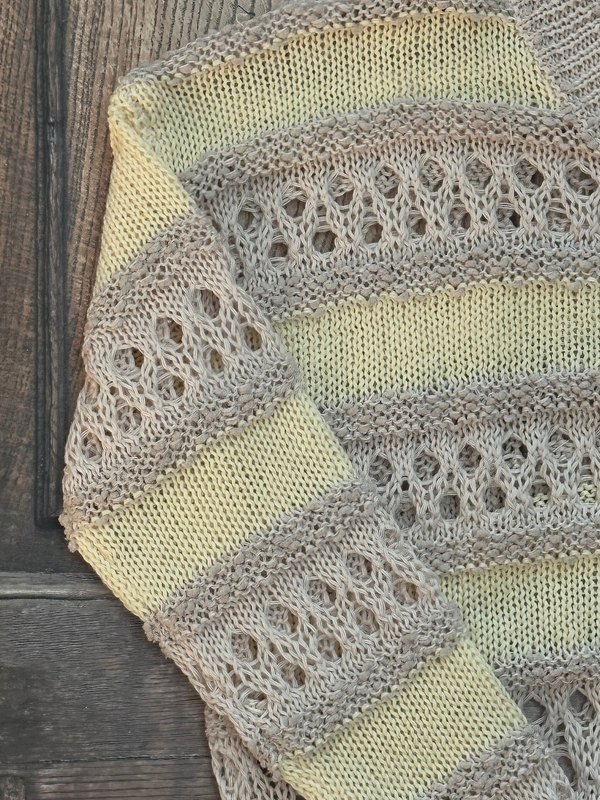 Striped Crochet Sweater at the Rustic Barn in Killingworth, CT