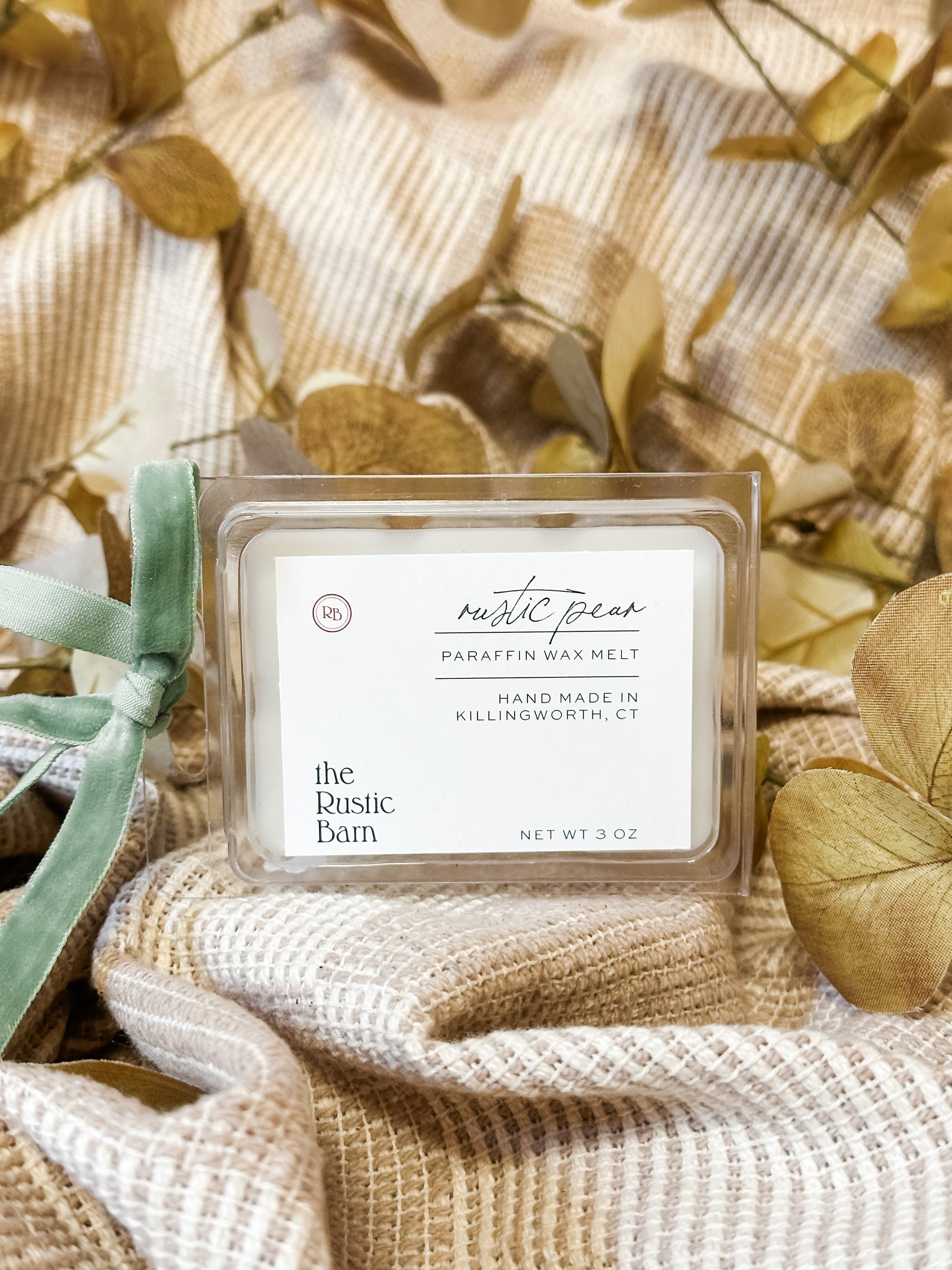 pear vanilla and spice scented hand-poured soy candles at The Rustic Barn in Killingworth CT