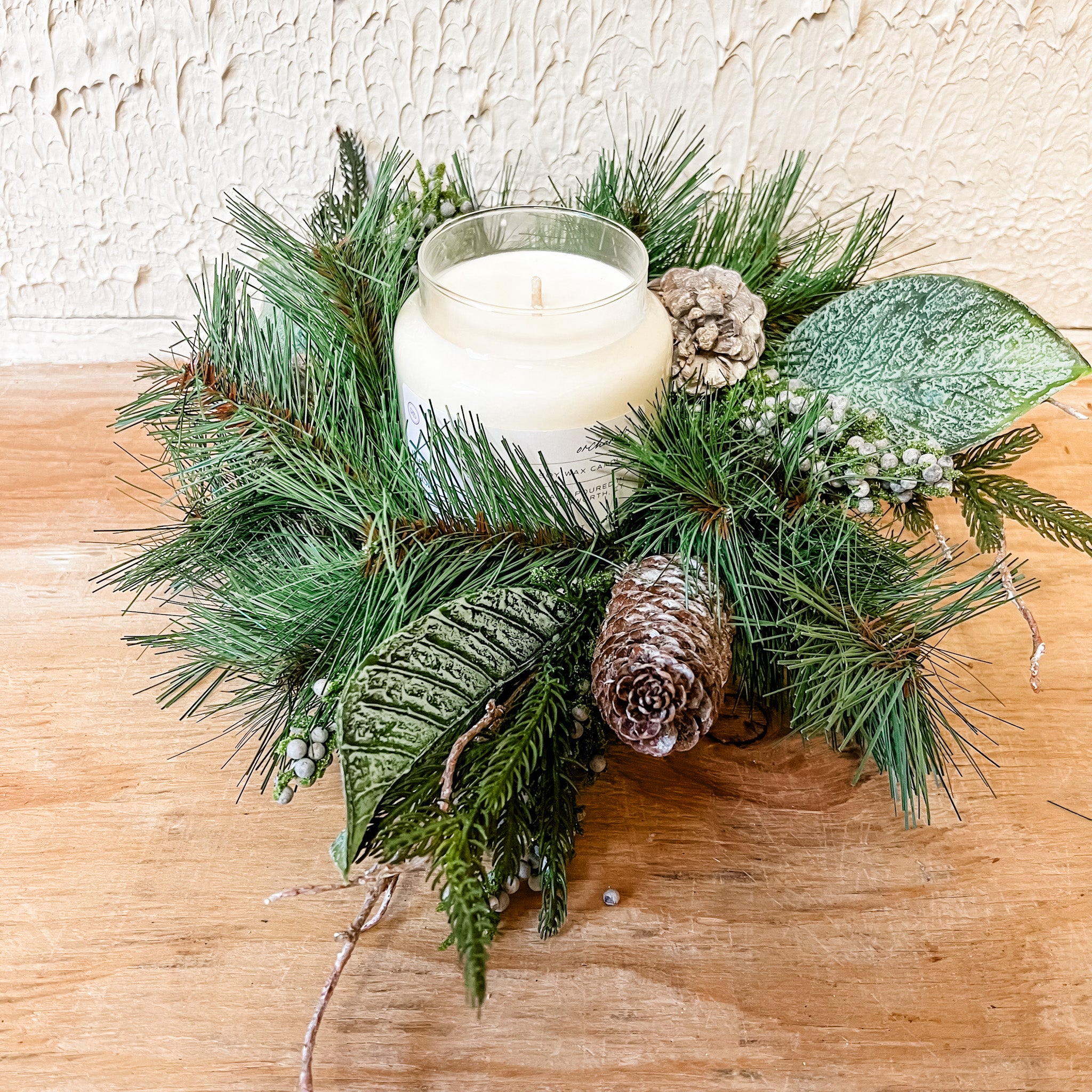 Pinecone & Juniper Candle Ring