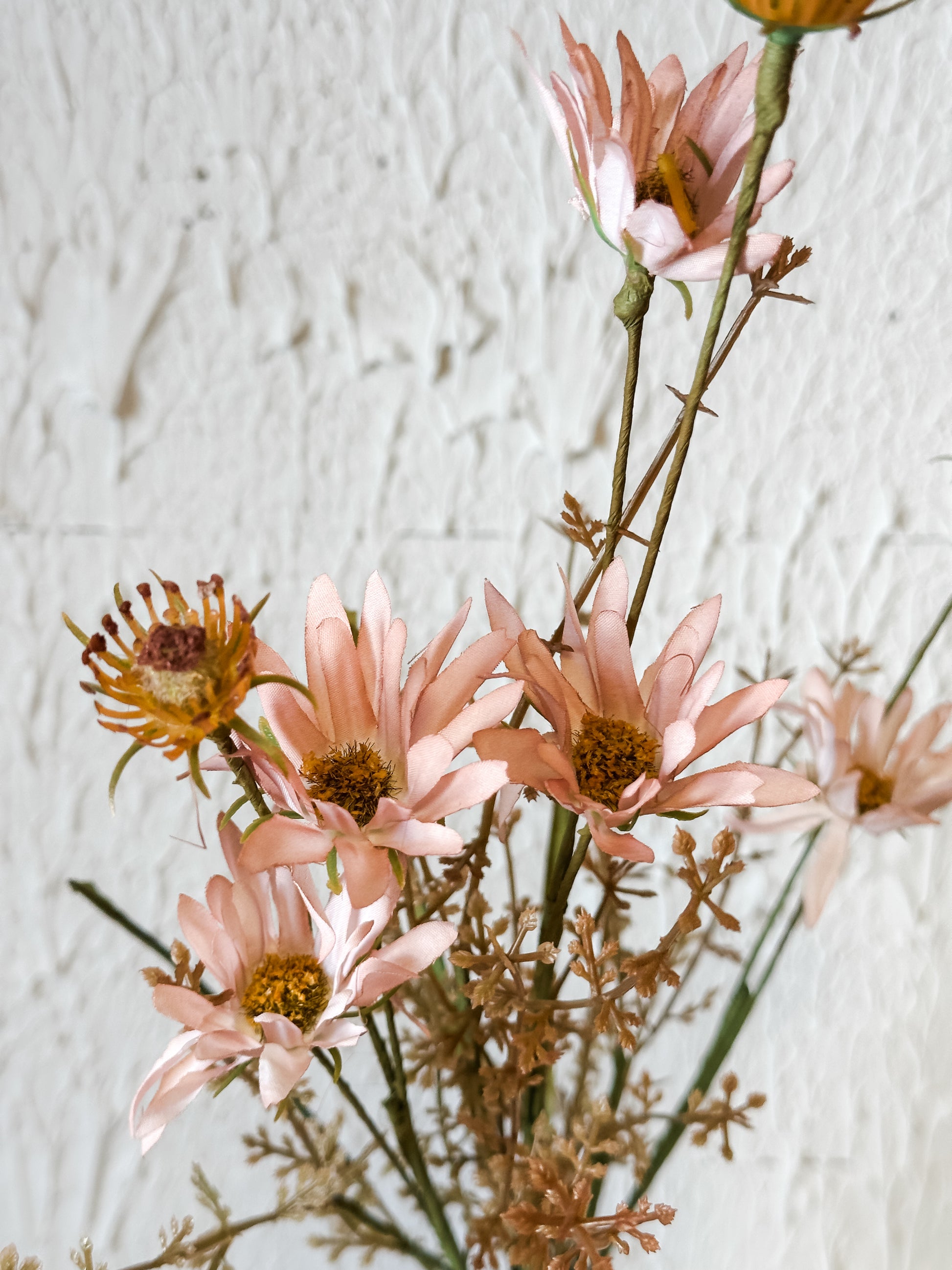 Pink Wildflower Faux Spray at the Rustic Barn in Killingworth, CT