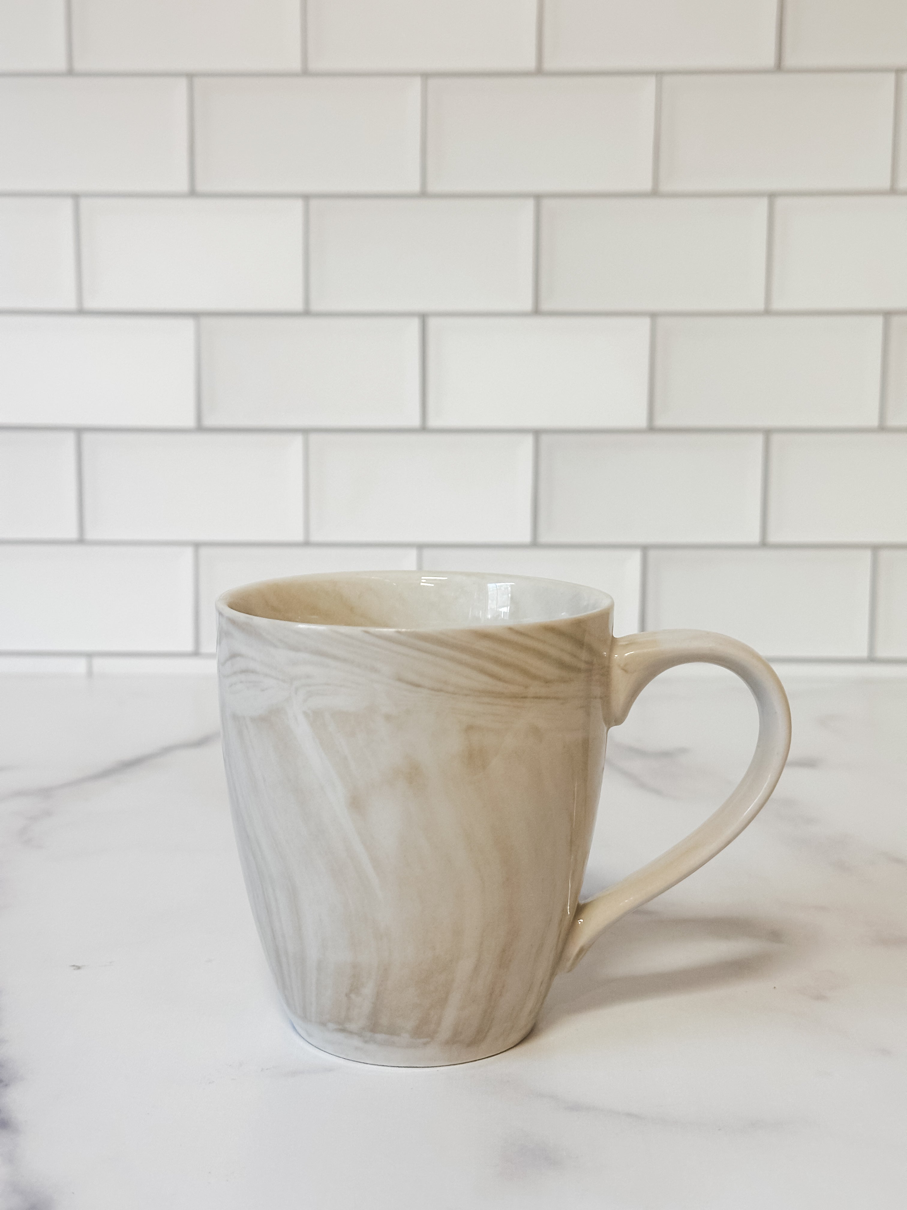 porcelain mug with marble design at the Rustic Barn in Killingworth CT