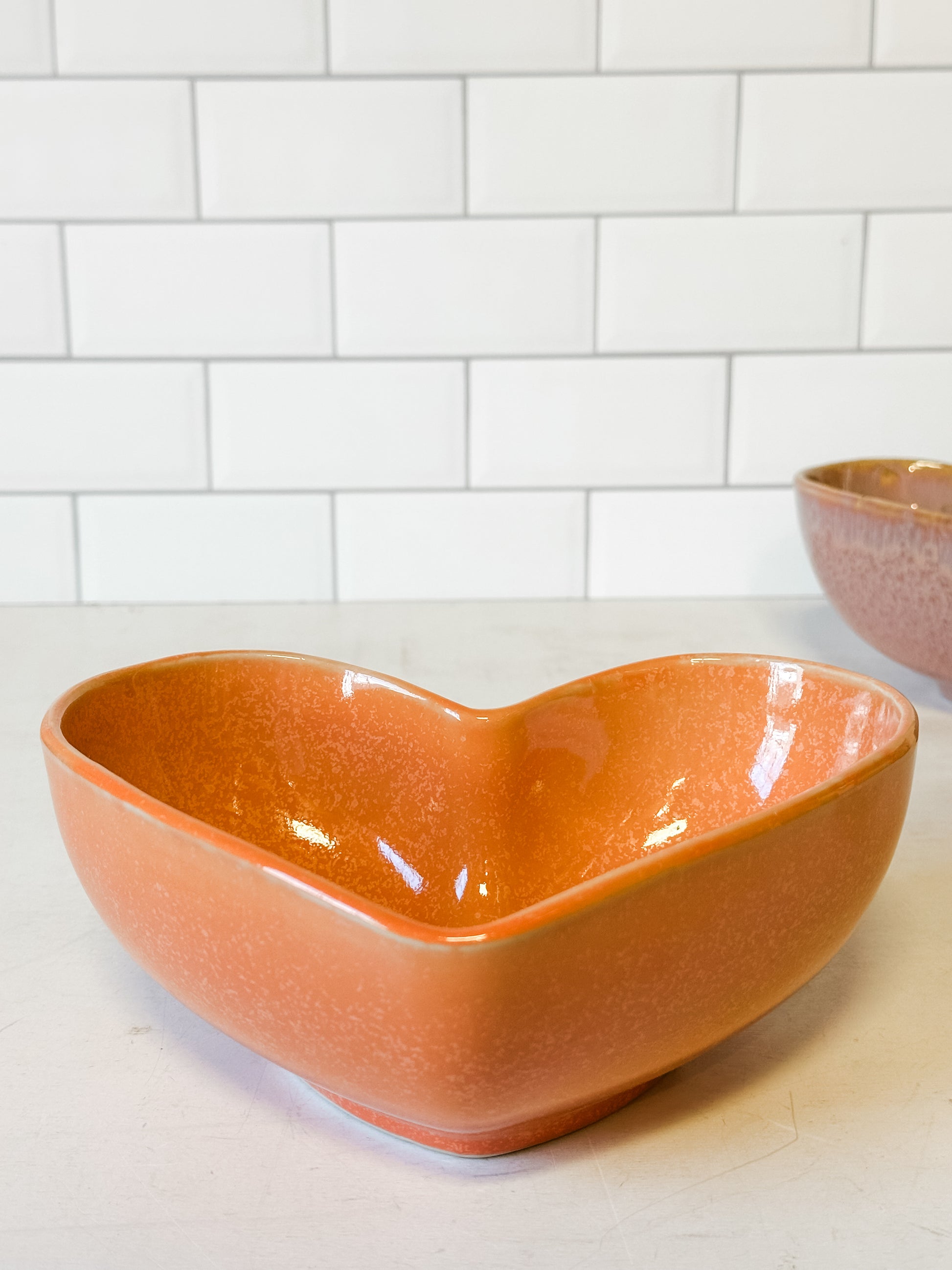stoneware heart shaped bowls at the rustic barn in killingworth ct