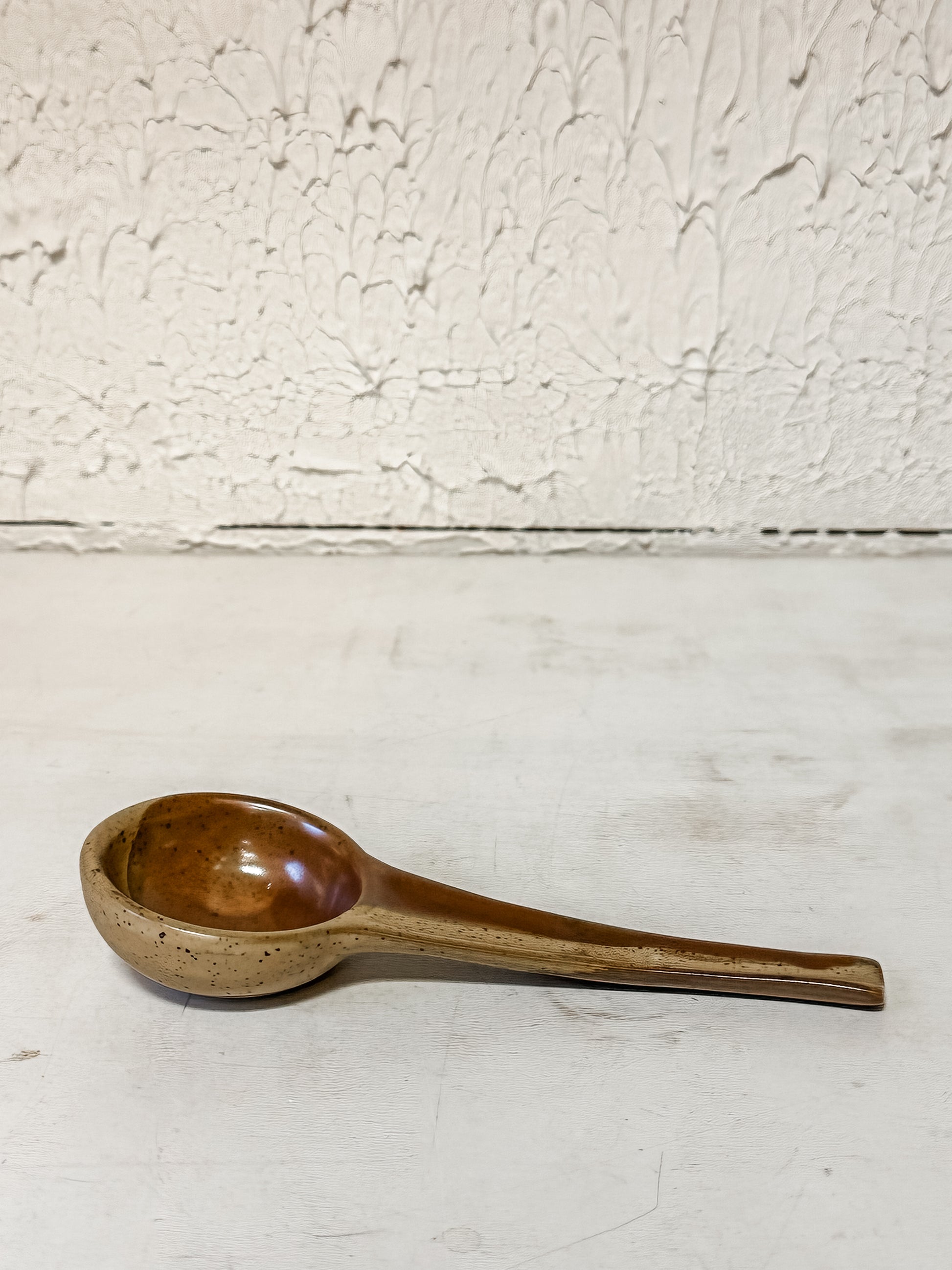 reactive glaze stoneware spoon at The Rustic Barn in Killingworth CT