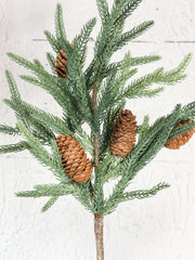 realistic cypress spray with pinecones at the rustic barn in killingworth ct