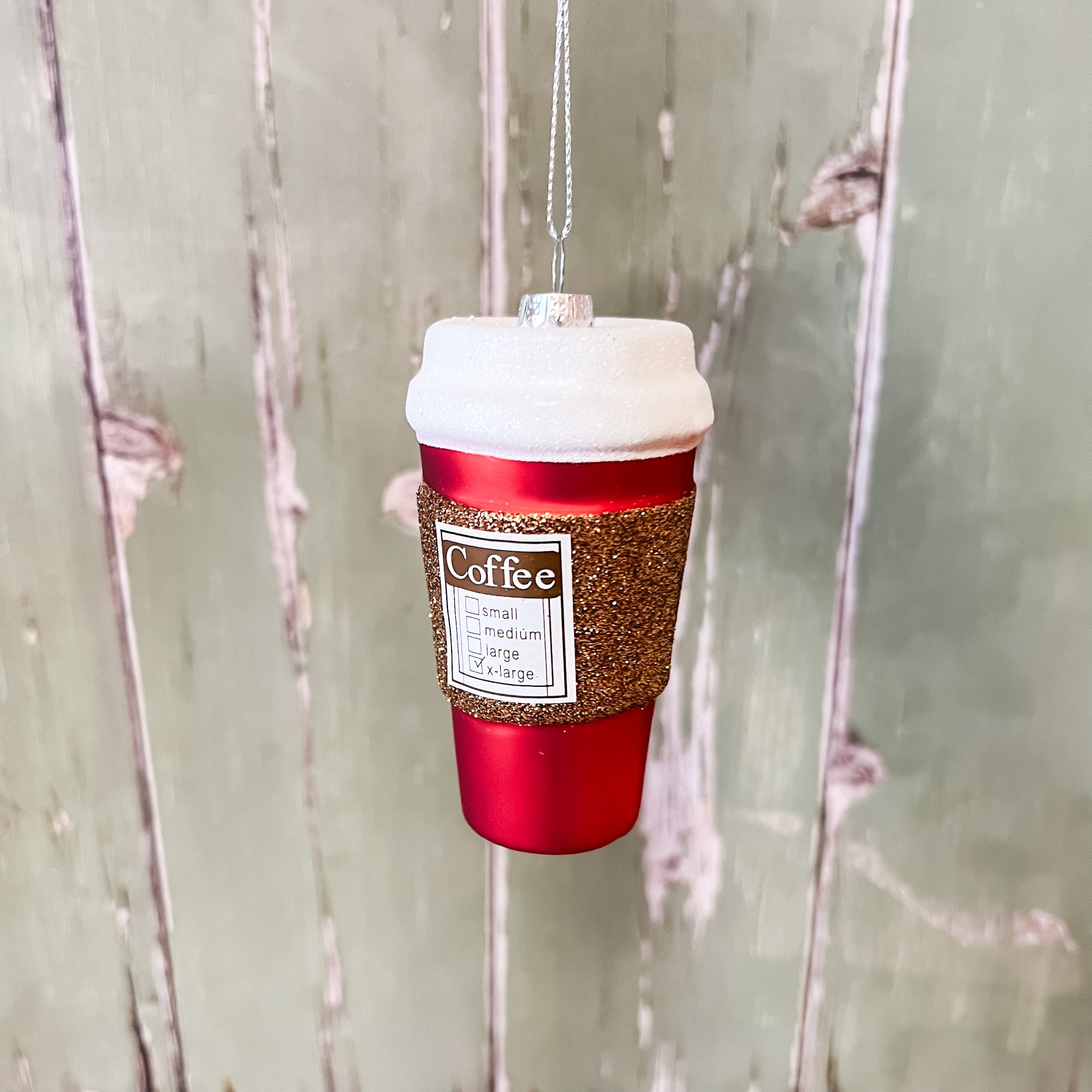 "Coffee" To Go Cup Ornament