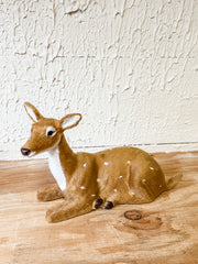 resting faux fur figurine for sale at the rustic barn in killingworth, CT