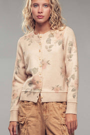 romantic floral print cardigan at the rustic barn in Killingworth ct