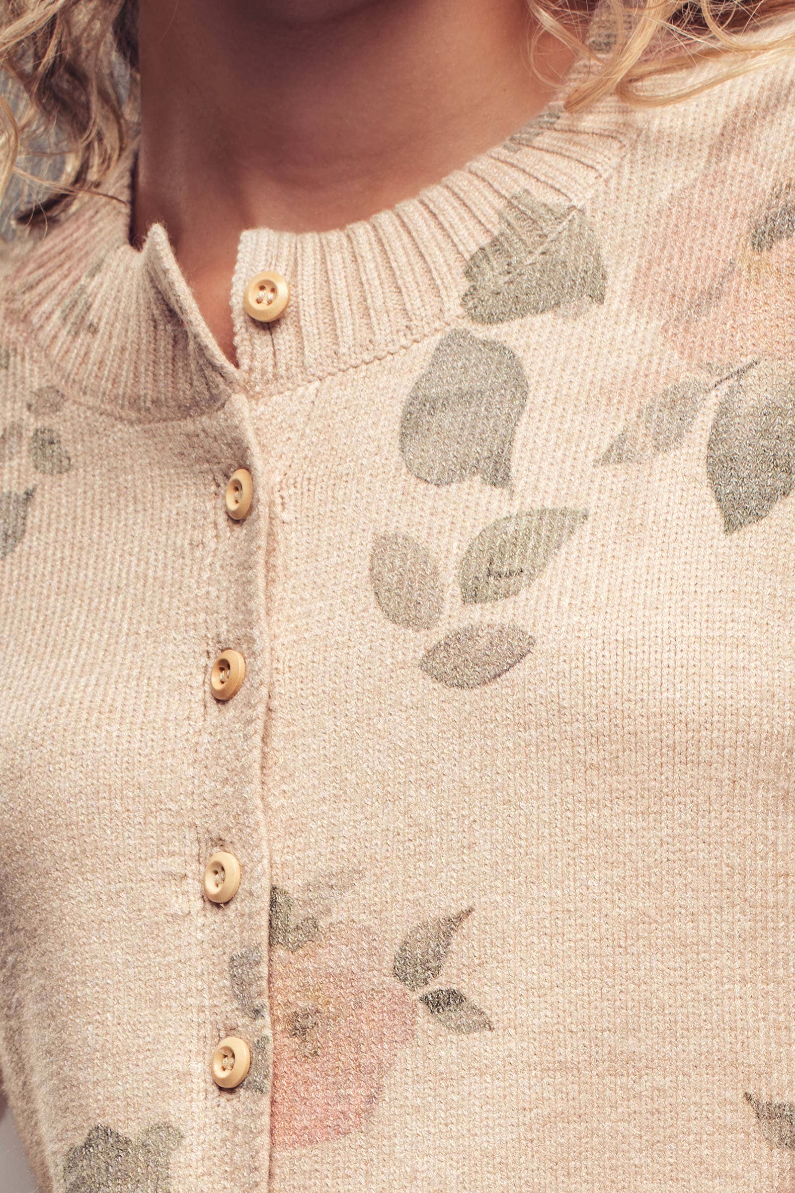 romantic floral print cardigan at the rustic barn in Killingworth ct