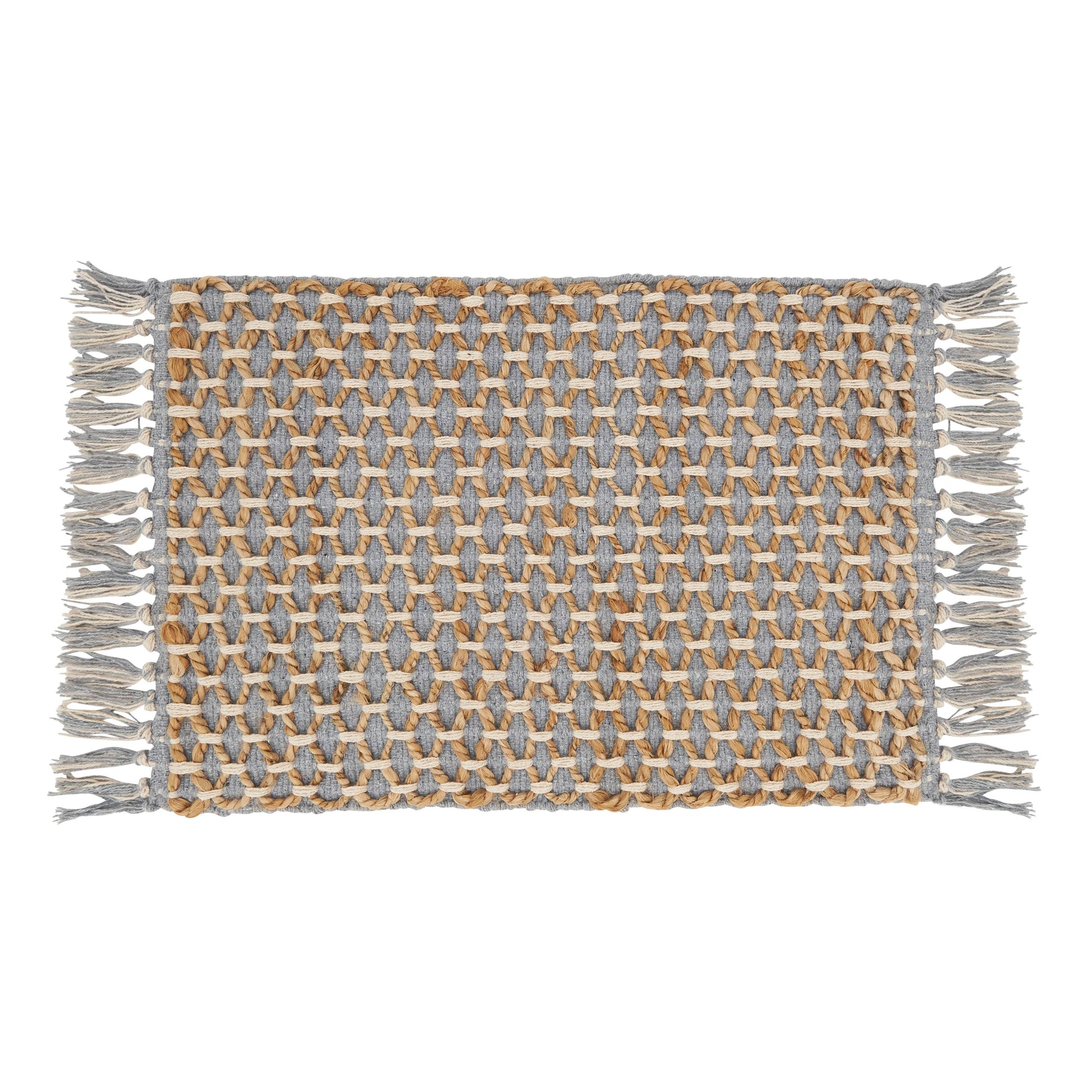 grey rope placemat at the rustic barn in Killingworth ct