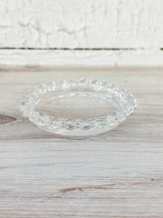 3 inch round glass ball dish at the rustic barn in killingworth ct
