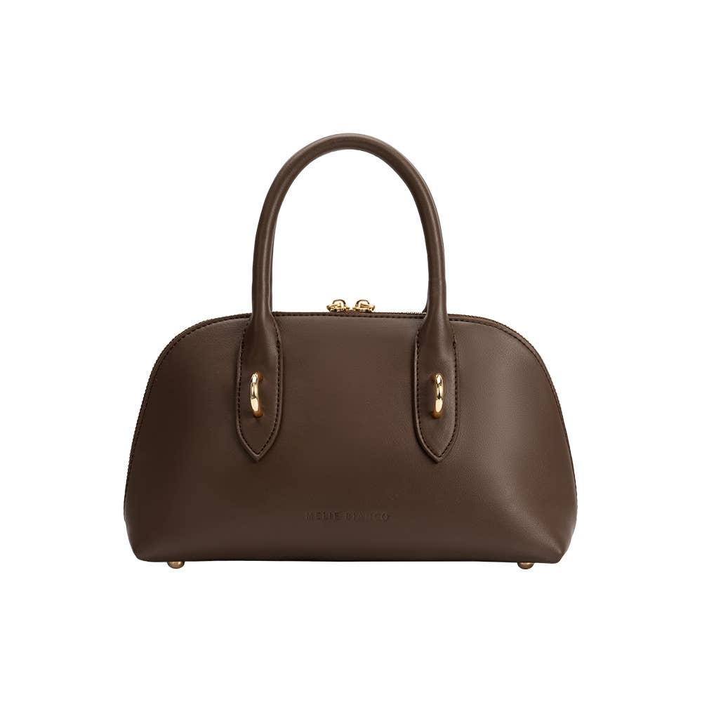 Rue Espresso Recycled Vegan Leather Top Handle & Crossbody Bag at the Rustic Barn in Killingworth, CT