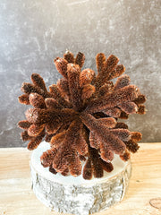 rustic fiber antler snowflake ornament from the rustic barn in killingworth, ct