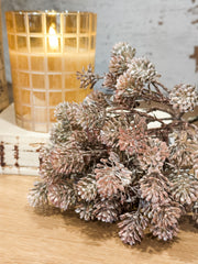 rustic whitewashed faux fall sedum stem at the rustic barn in killingworth ct