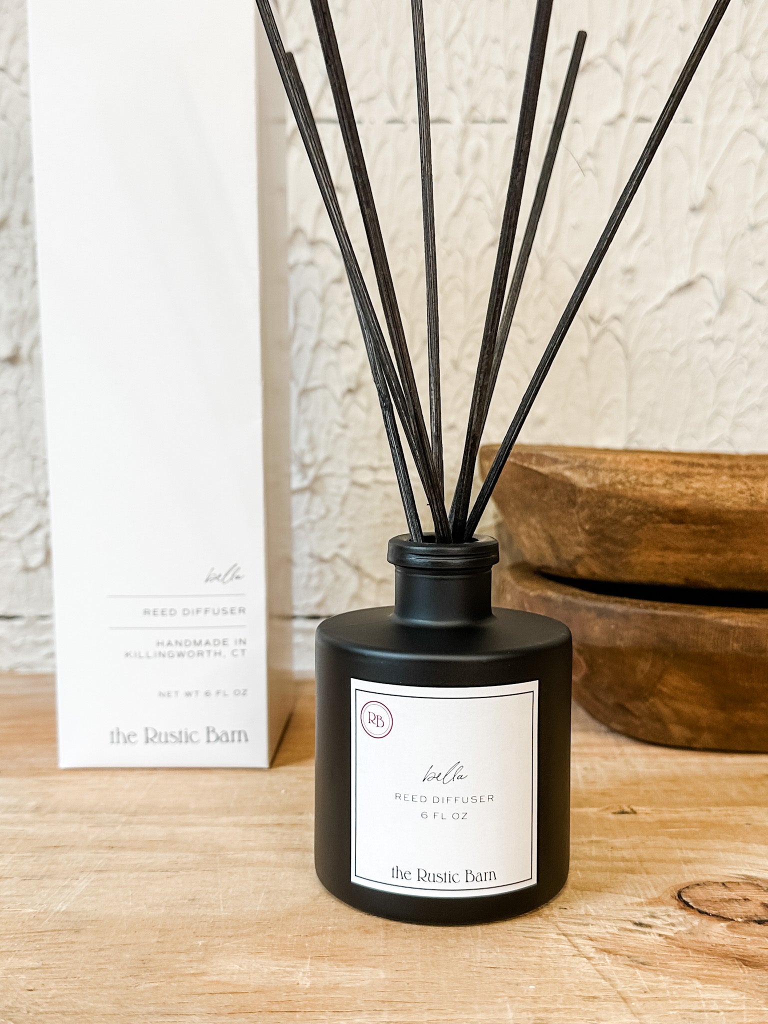 sea salt and orchid scented reed diffuser at the rustic barn in Killingworth cT