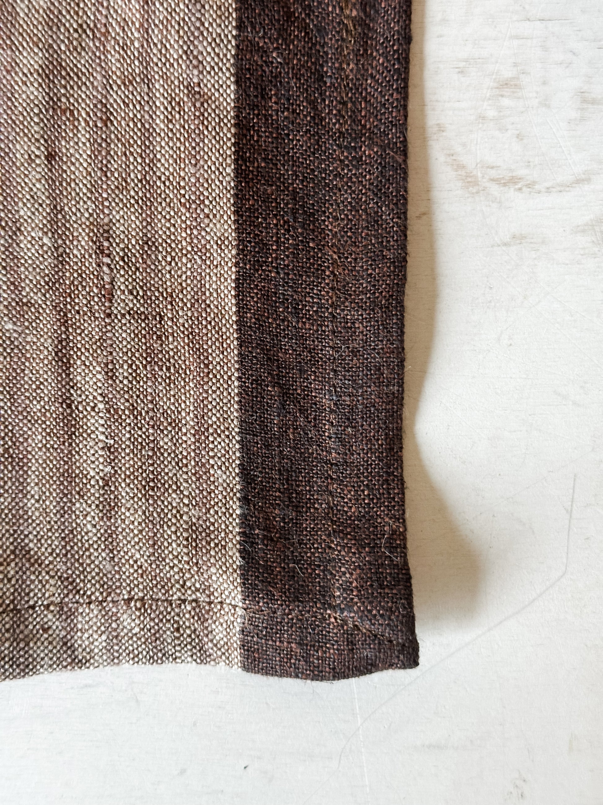 set of 4 striped woven linen napkins at the Rustic Barn in Killingworth, CT