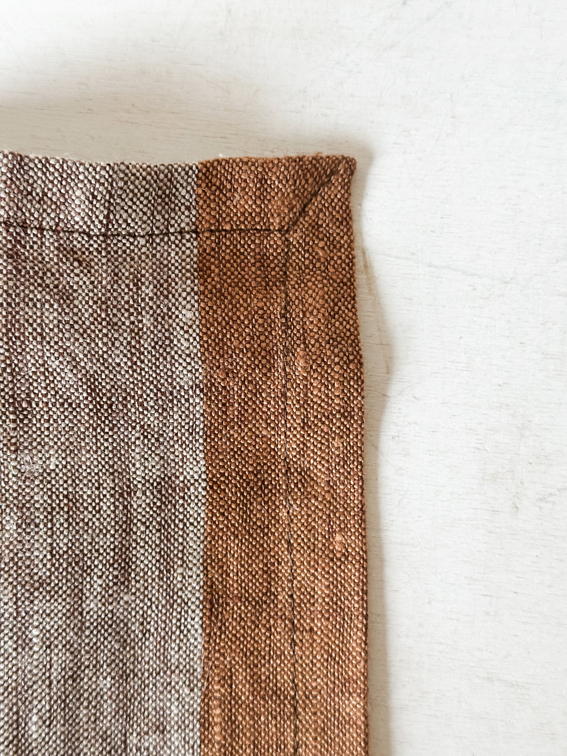 set of 4 striped woven linen napkins at the Rustic Barn in Killingworth, CT