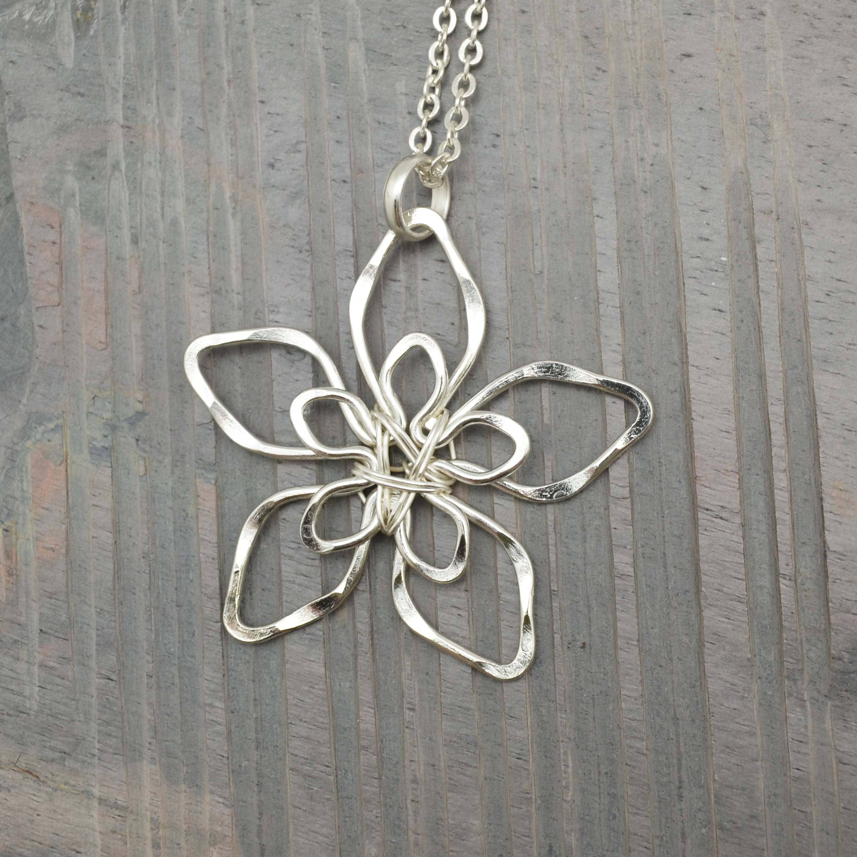 silver plated star necklace at the rustic barn in killingworth ct