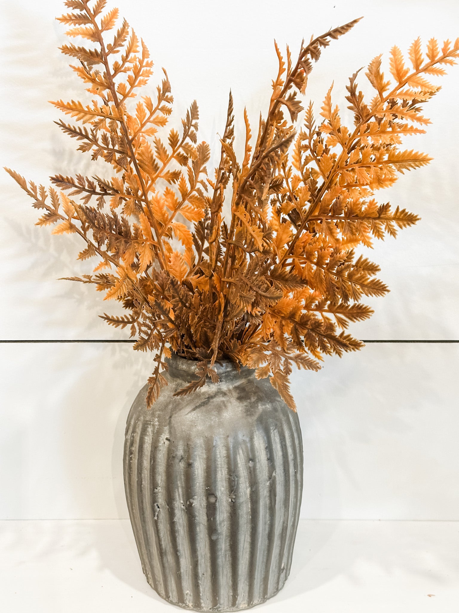 soft touch golden color fall ferns at the rustic barn in killingworth ct