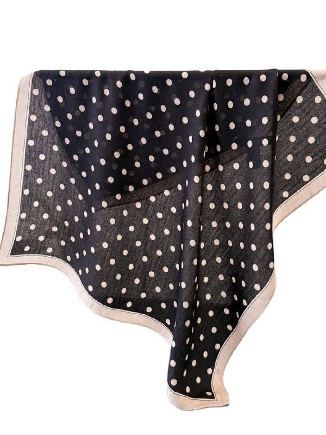 vintage polka dot print square scarf at the rustic barn in Killingworth ct