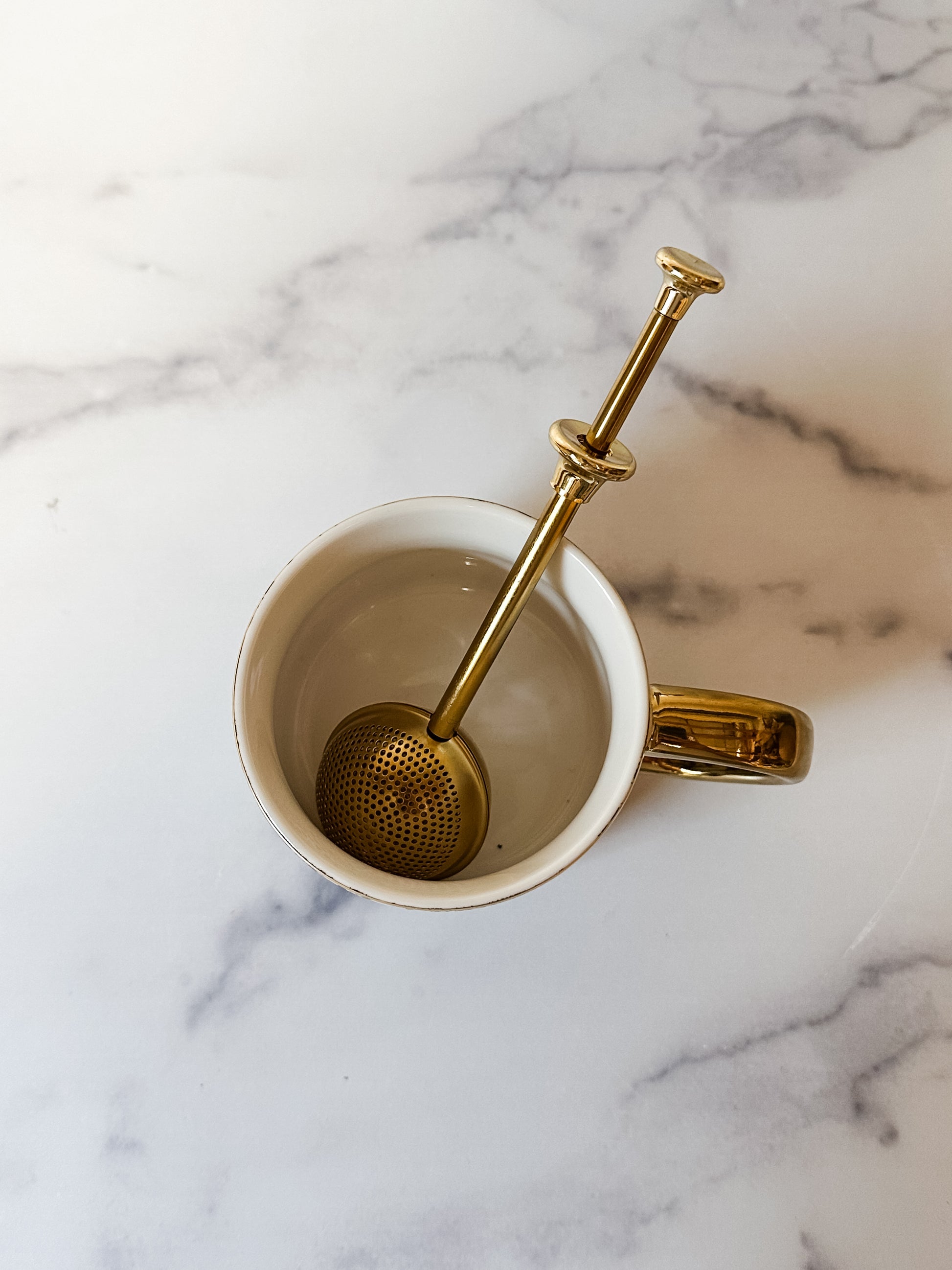 stainless steel tea egg gold color at the Rustic Barn in Killingworth CT