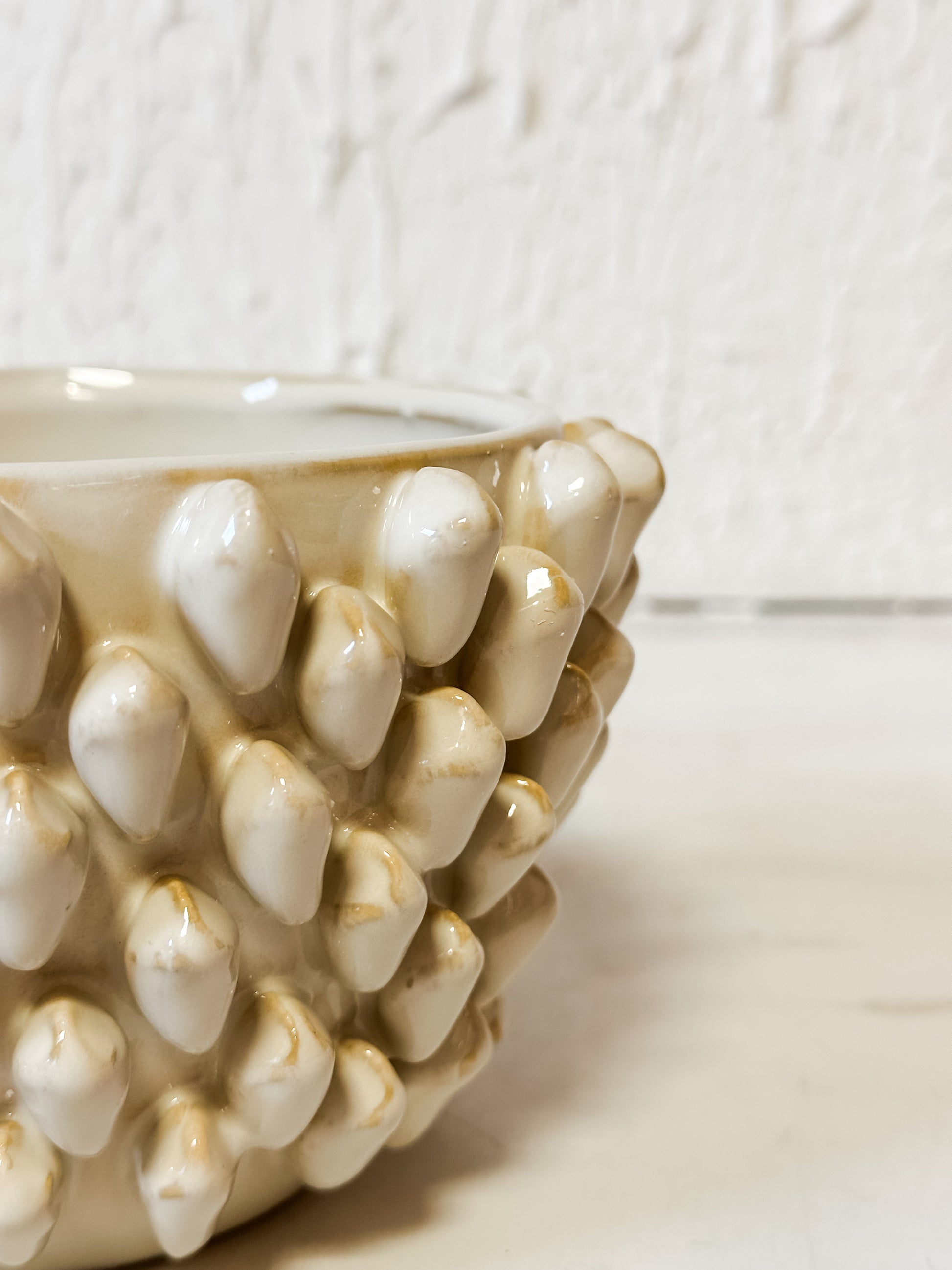 stoneware formed planter at The Rustic Barn in Killingworth, CT