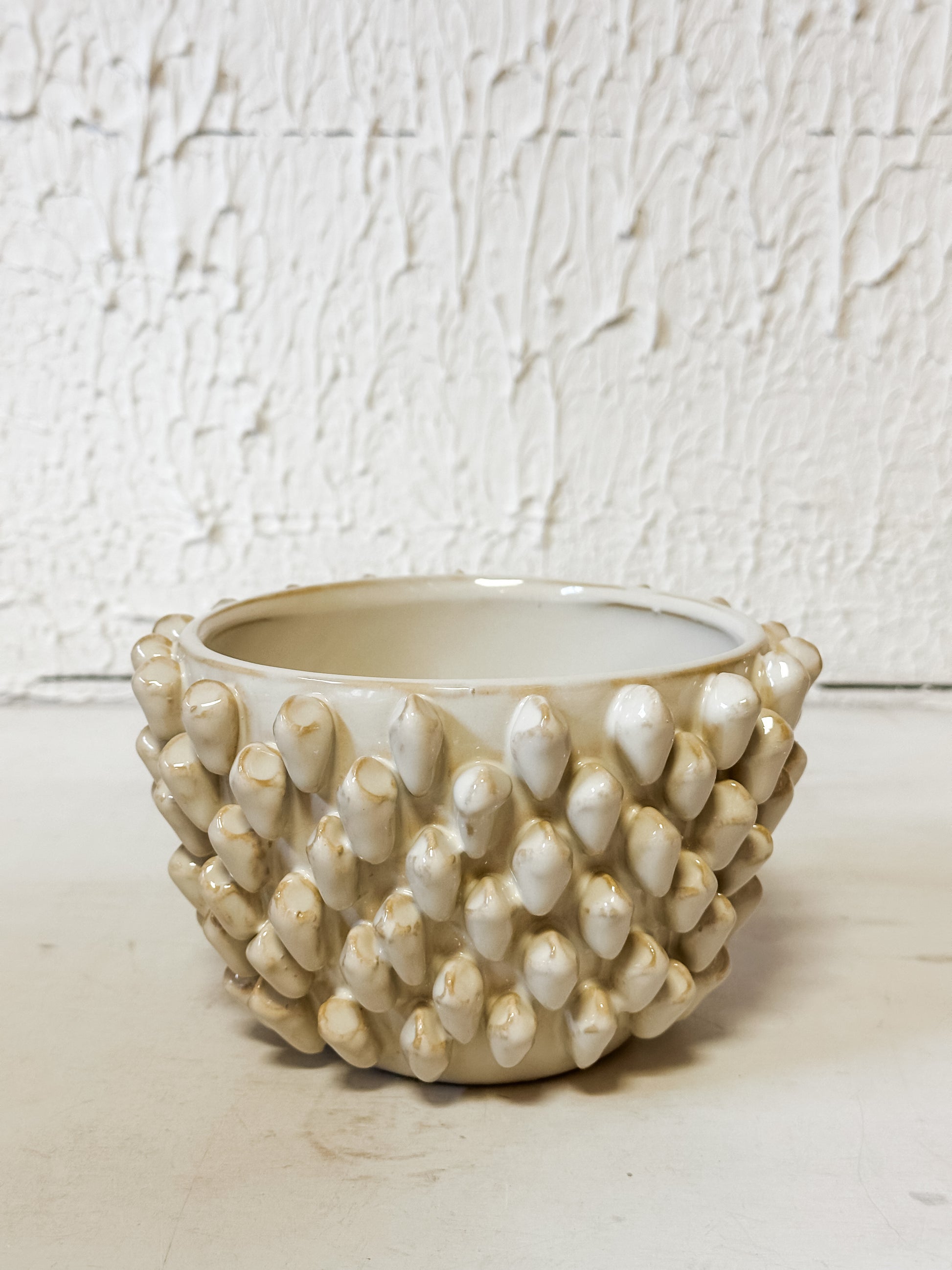 stoneware formed planter at The Rustic Barn in Killingworth, CT