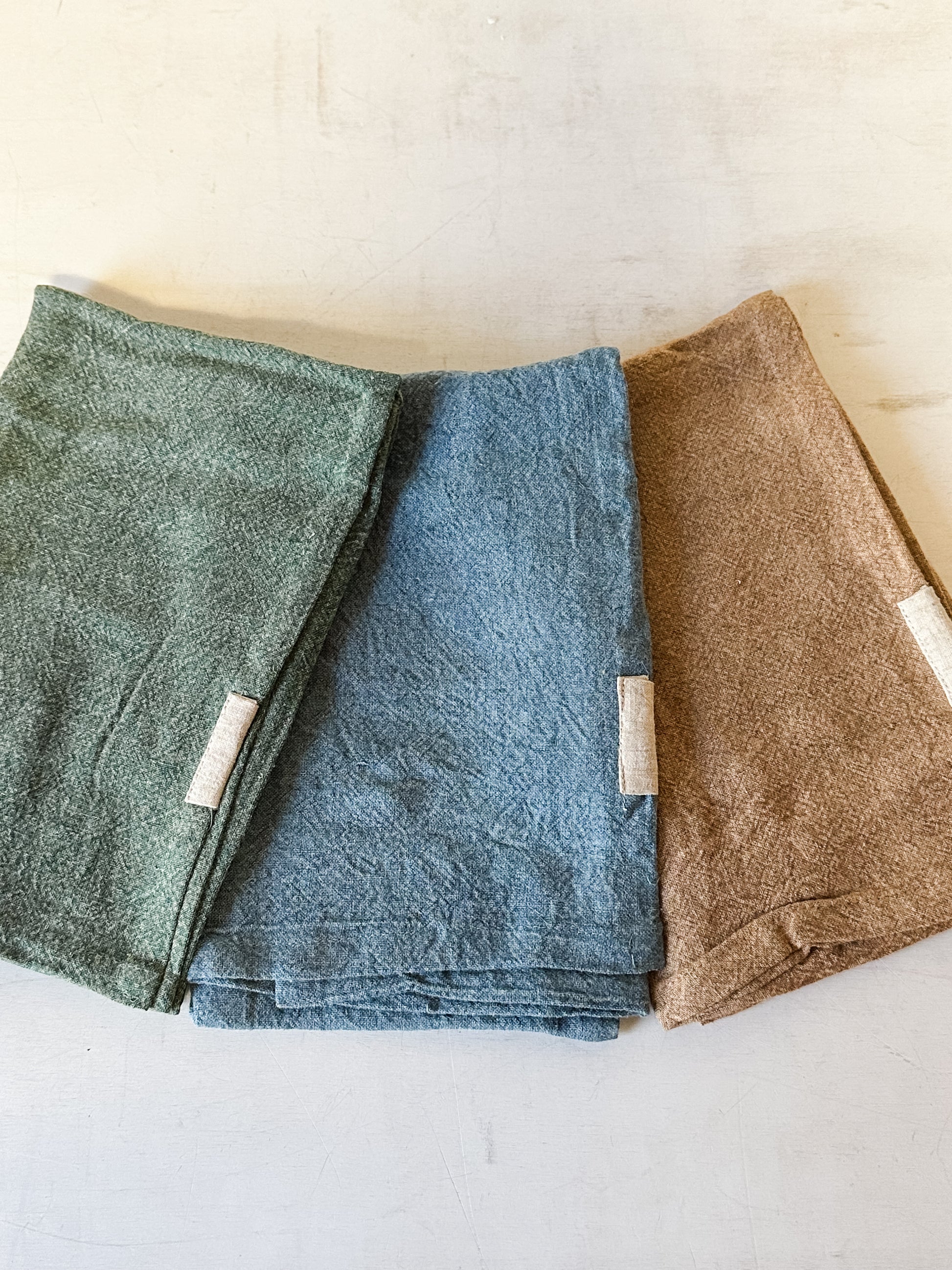 stonewashed linen blend tea towel at the Rustic Barn in Killingworth, CT