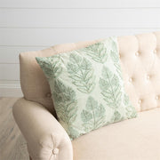 Stonewashed Sage Leaves Pillow