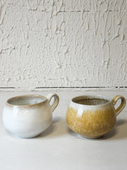 Sun-Drenched 9oz Reactive Glaze Stoneware Mug at the Rustic Barn in Killingworth, CT