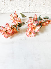 long stem spring faux florals at the rustic barn in killingworth ct