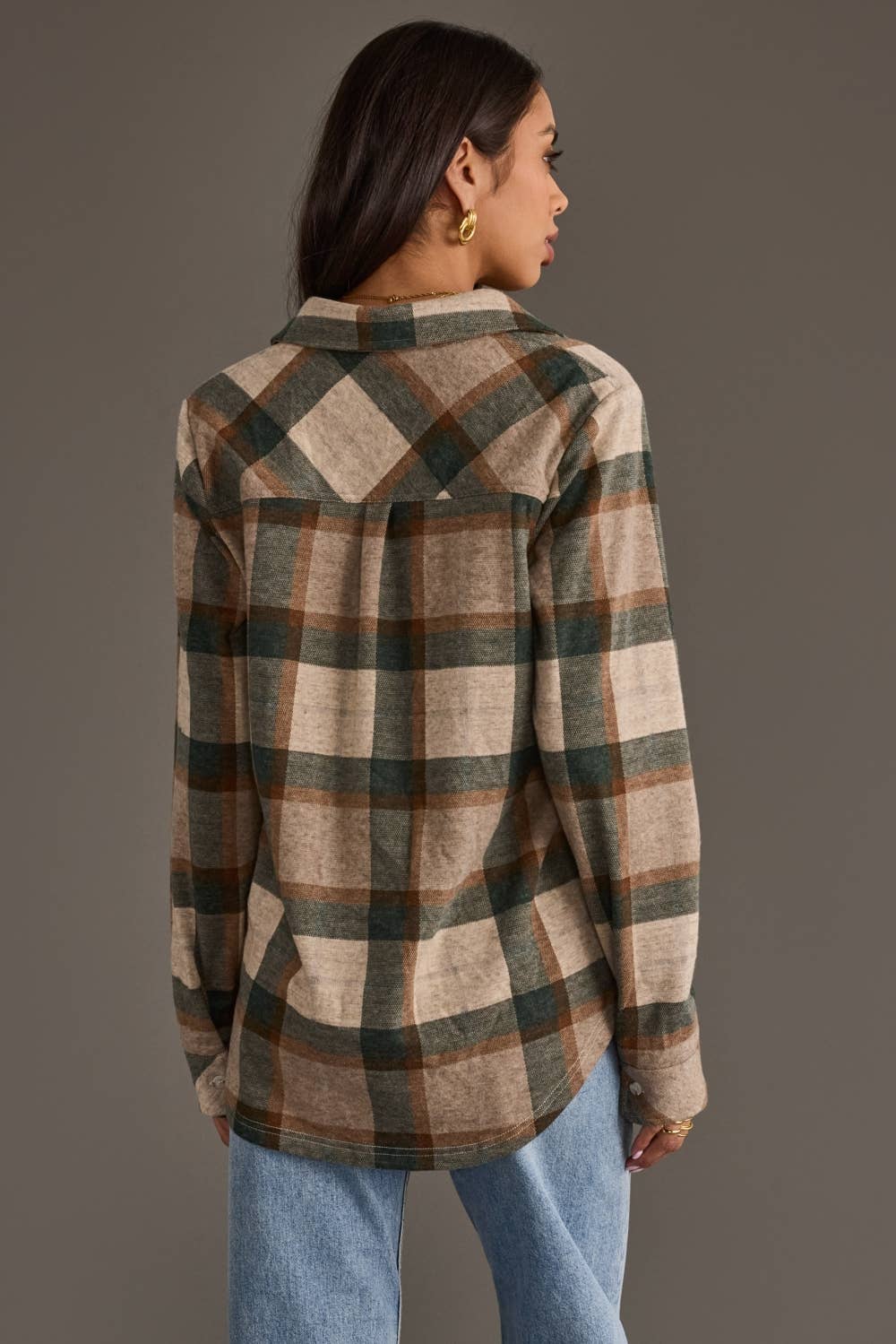 the autumn earth plaid button up at the rustic barn in killingworth ct