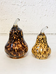 Tortoise Glass Pear Sitter at the Rustic Barn in Killingworth, CT