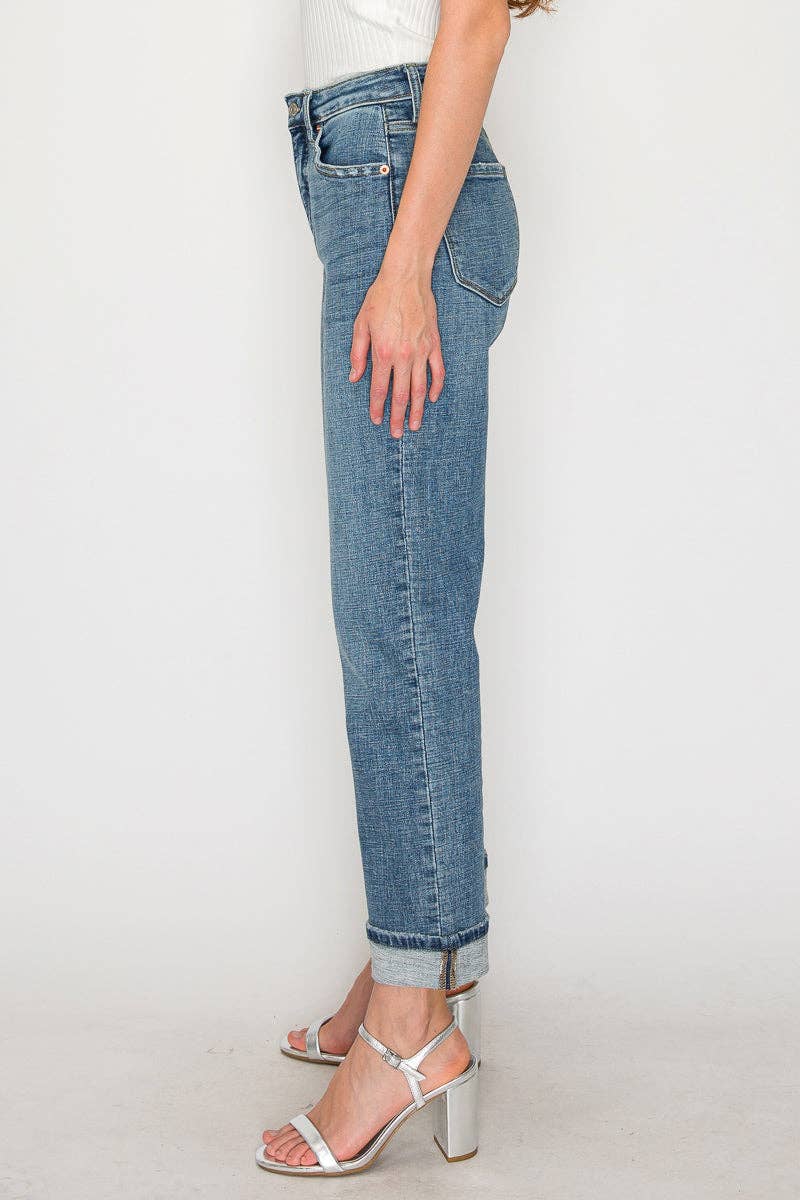 tummy control slim straight leg denim at the rustic barn in Killingworth ct