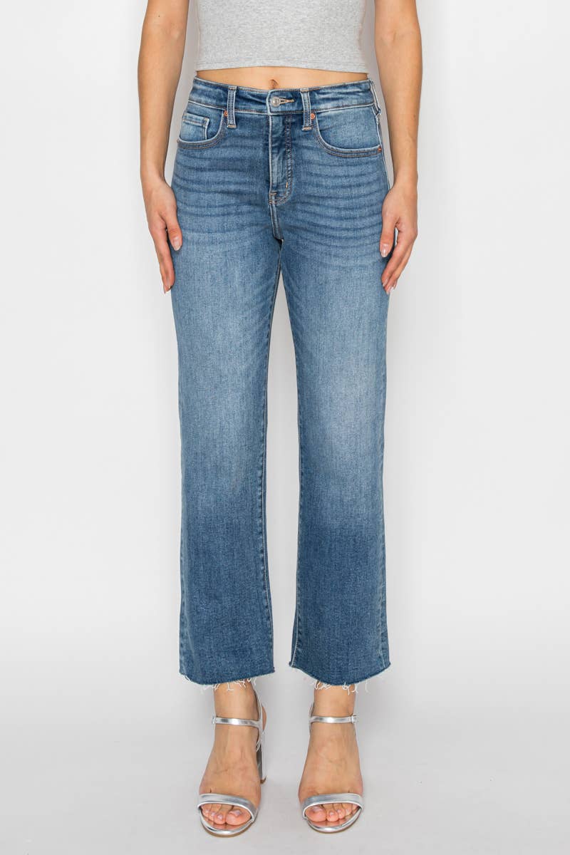 high rise straight leg jeans with tummy control at the rustic barn in Killingworth ct