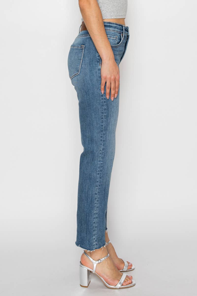 high rise straight leg jeans with tummy control at the rustic barn in Killingworth ct