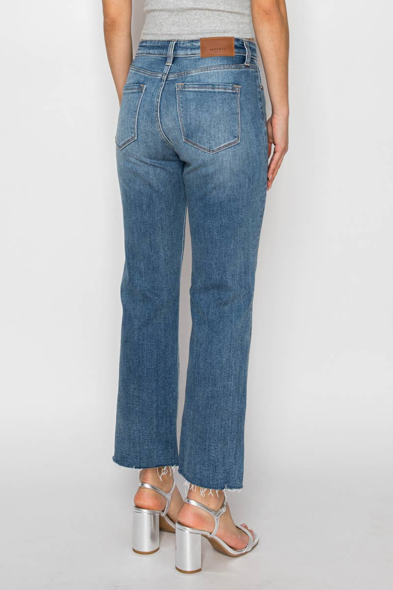 high rise straight leg jeans with tummy control at the rustic barn in Killingworth ct