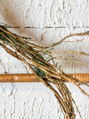 Twig & Moss Faux Garland at the Rustic Barn in Killingworth, CT