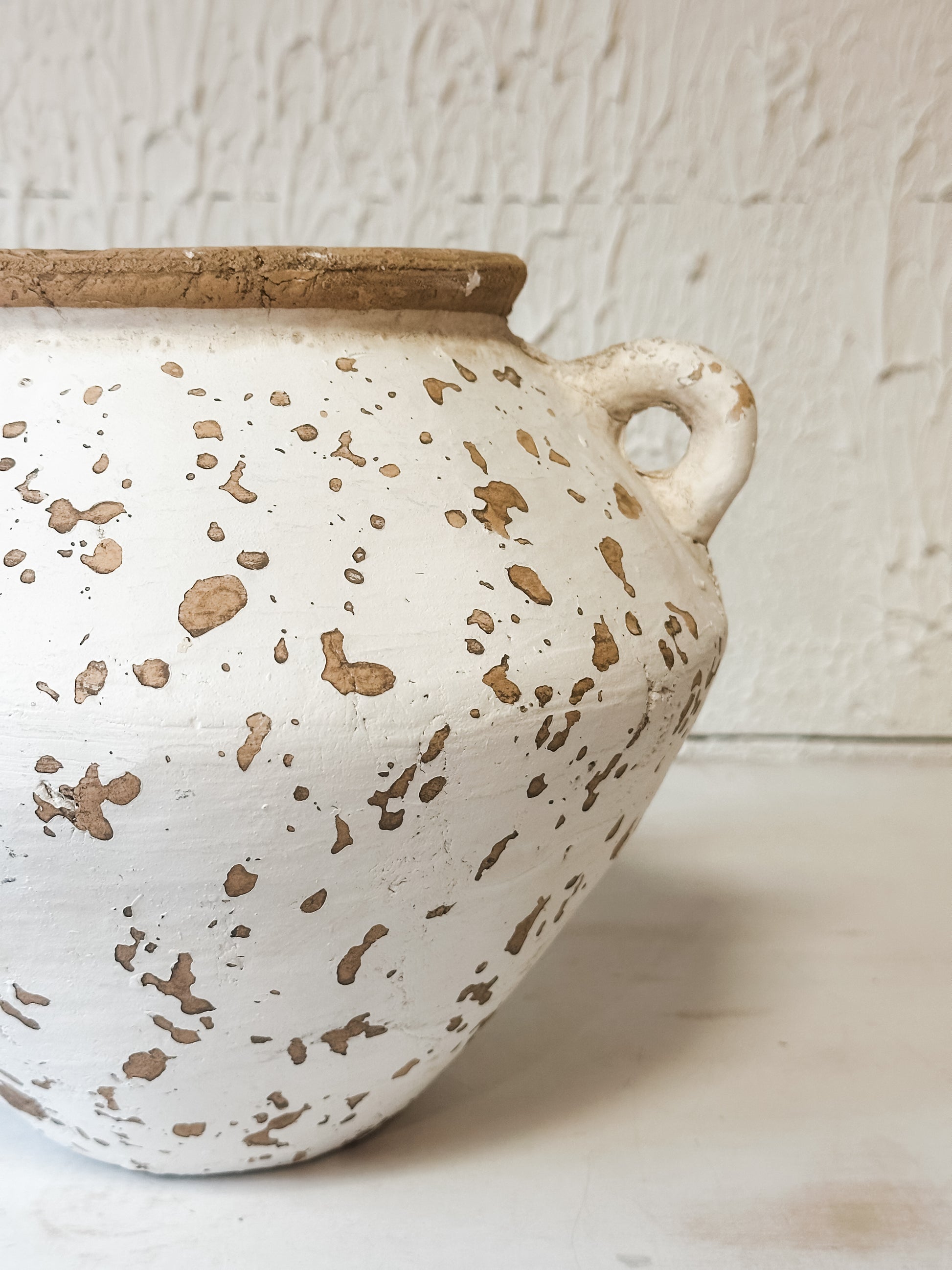 two handle terracotta vase at the Rustic Barn in Killingworth CT