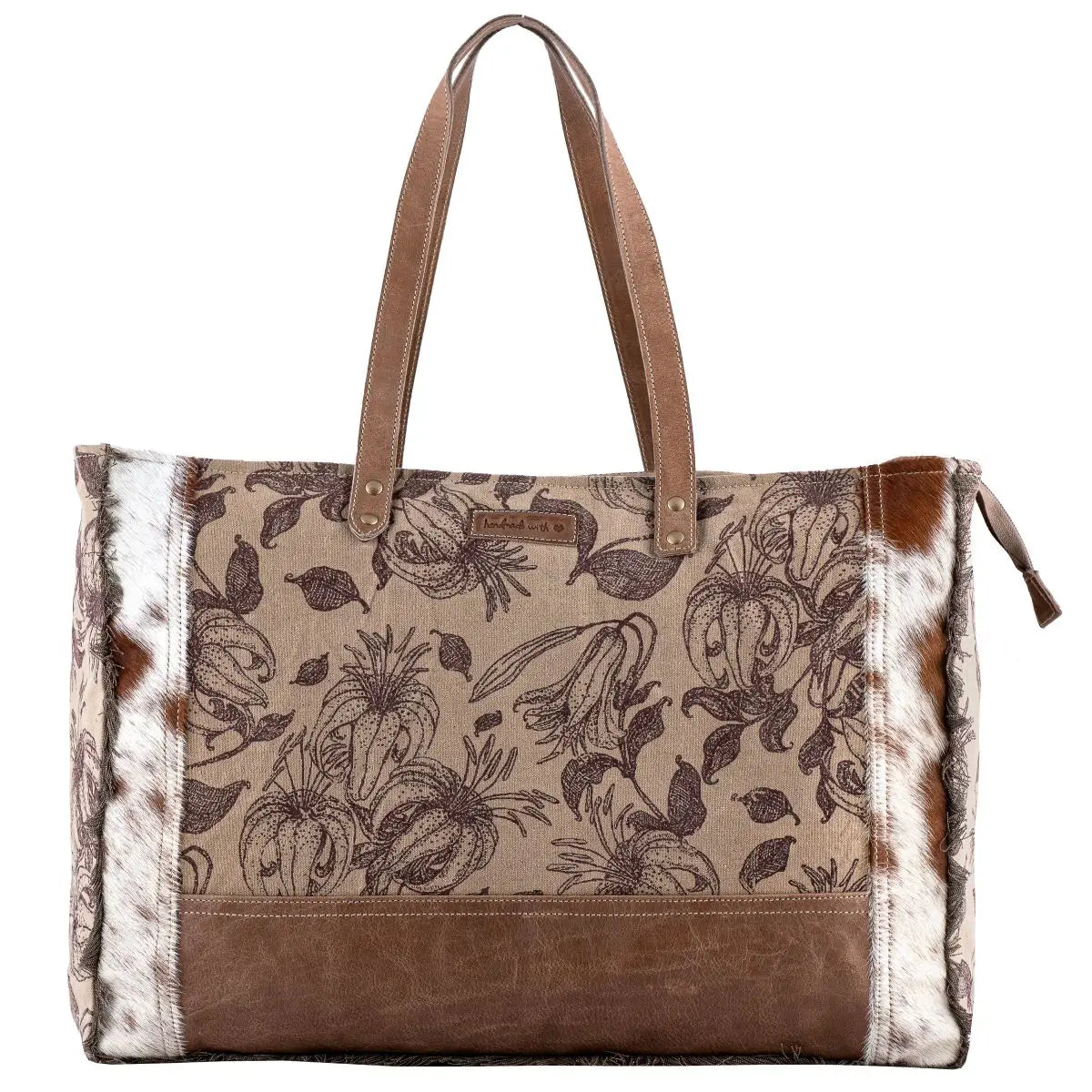 upcycled material weekend bag at the rustic barn in killingworth ct