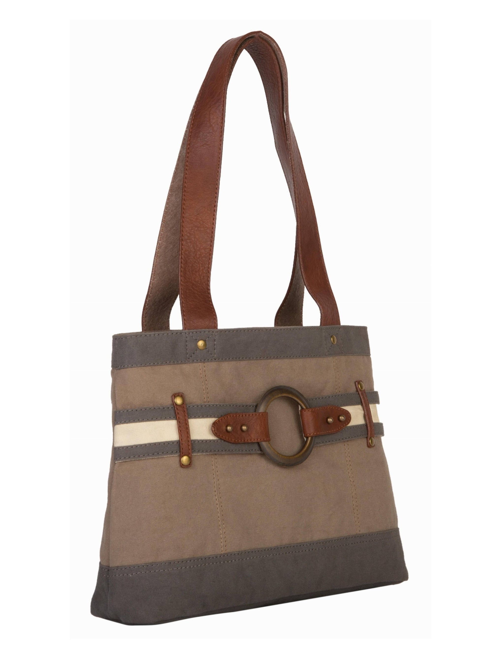 mona b up cycled canvas totebag at the rustic barn in Killingworth ct