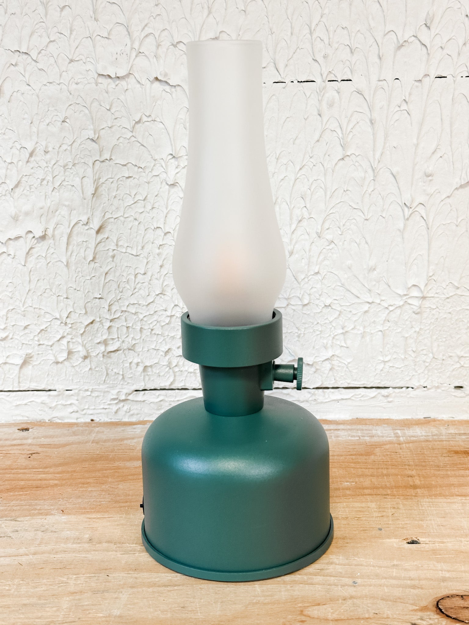 vintage LED rechargeable dimmable lantern at the rustic barn in killingworth CT