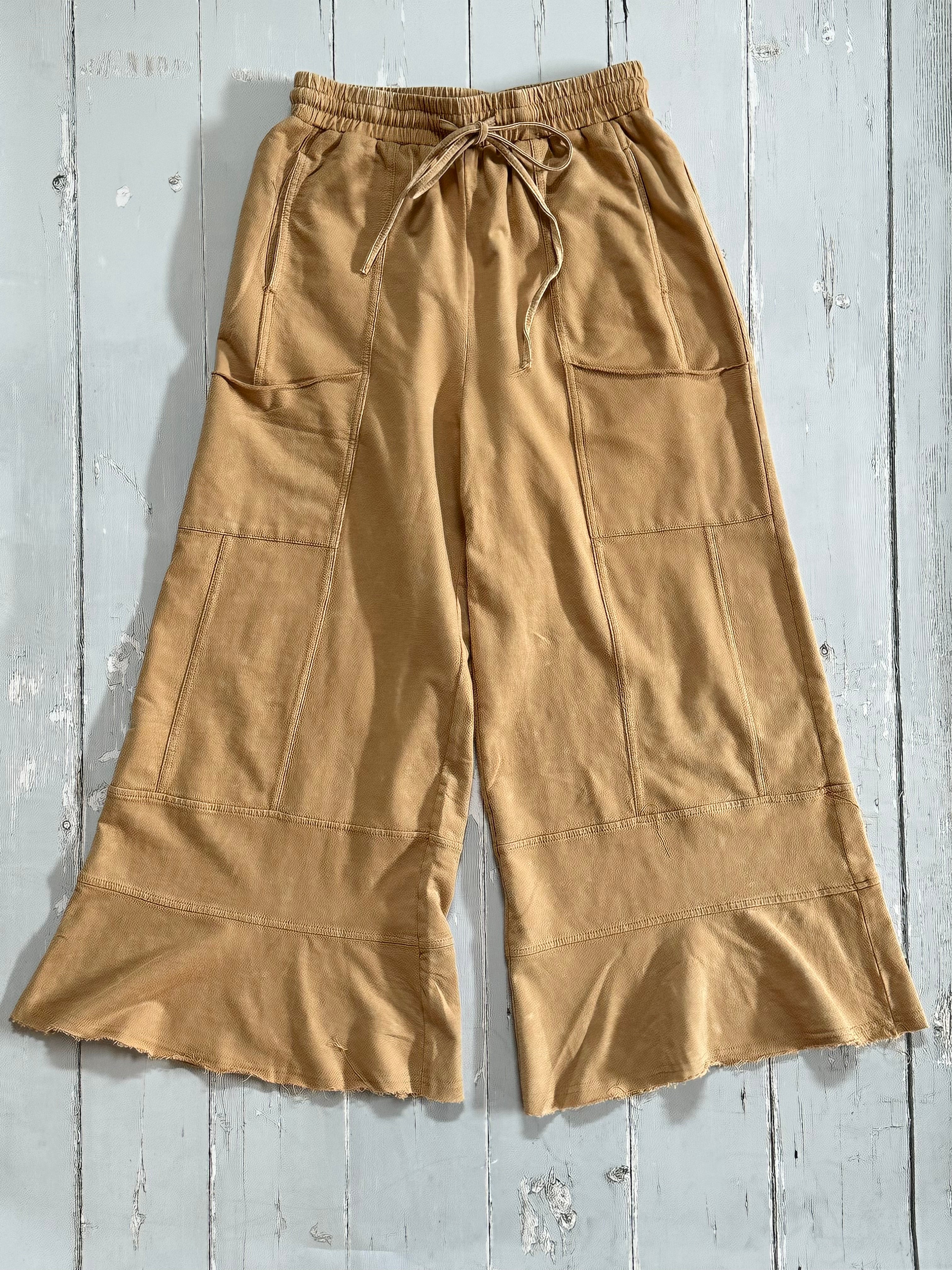 Vintage Mineral Wash Tan French Terry Pants at the Rustic Barn in Killingworth, CT