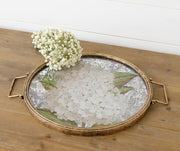 Glass Hydrangea Tray