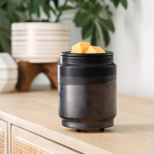 Wax Warmer With Silicone Dish, Black Dipped