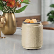 Wax Warmer With Silicone Dish, Natural Linen