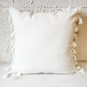 White Tassel Pillow