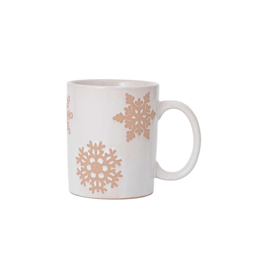 White Snowflake Mug